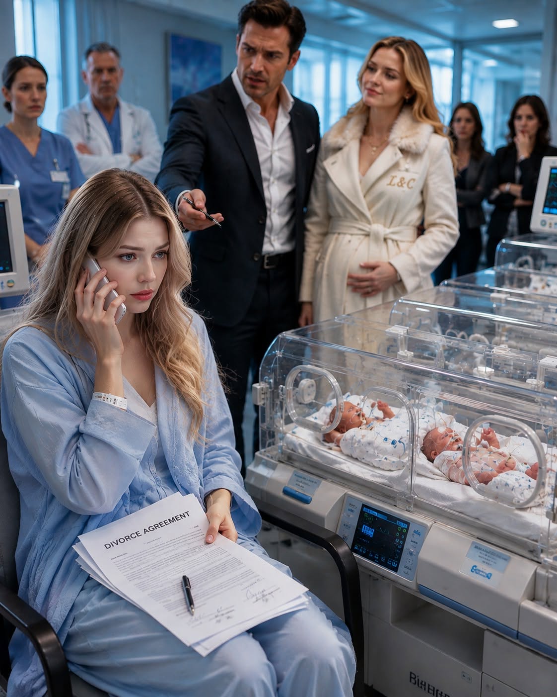"He Served Divorce Papers in the NICU and Emptied Their Accounts. Then She Called the Billionaire Grandfather He Never Knew Existed."