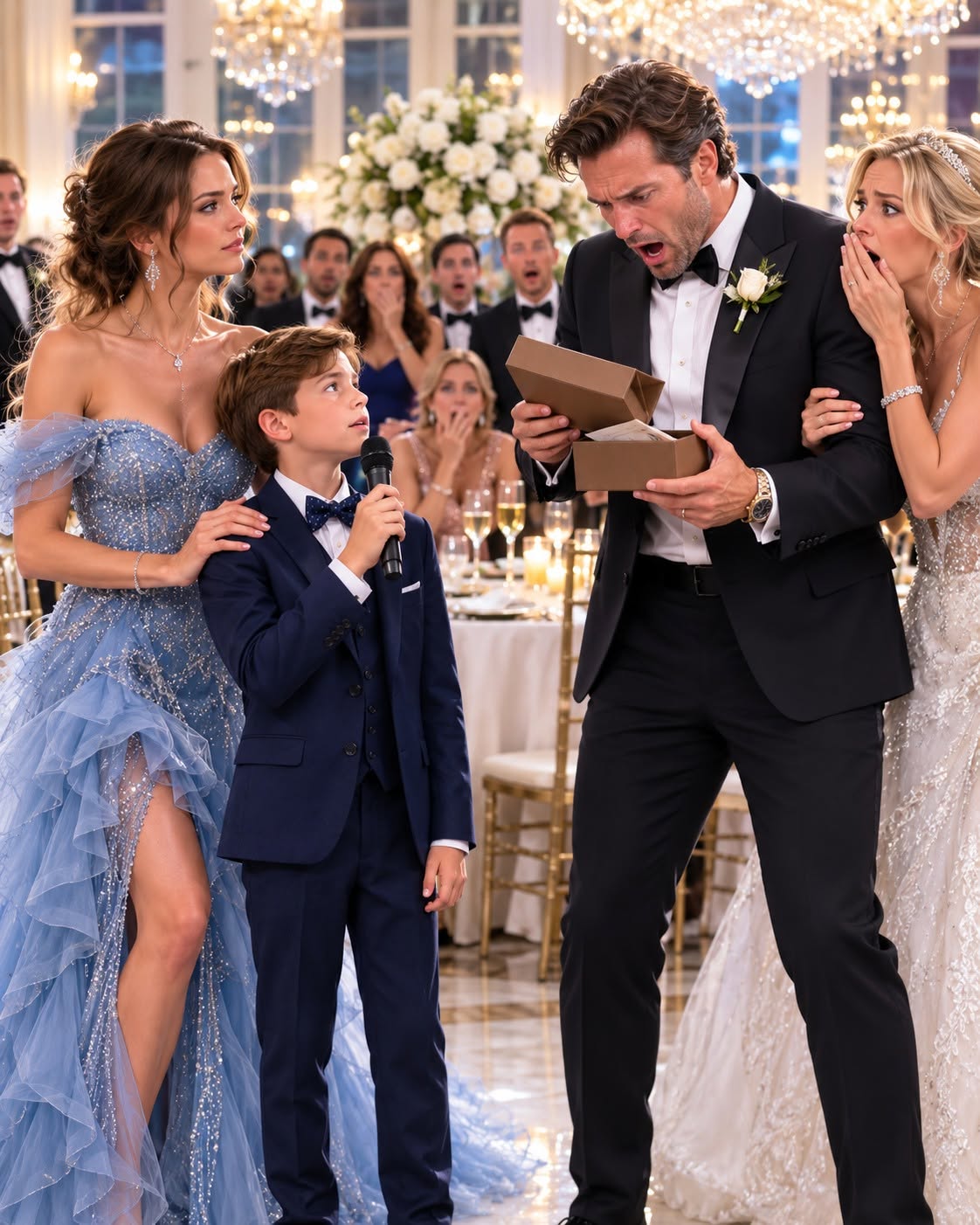 "He humiliated his ex-wife and son at his wedding reception. Then his 10-year-old son handed him a box that ruined everything."
