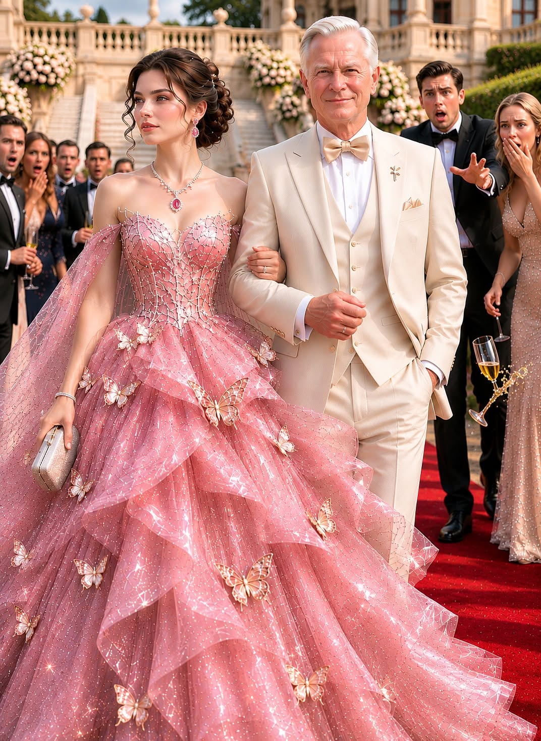 "He Ordered Me to Hide in the Kitchen Because of My Dress. Then the Billionaire Saw My Necklace and Everything Changed."
