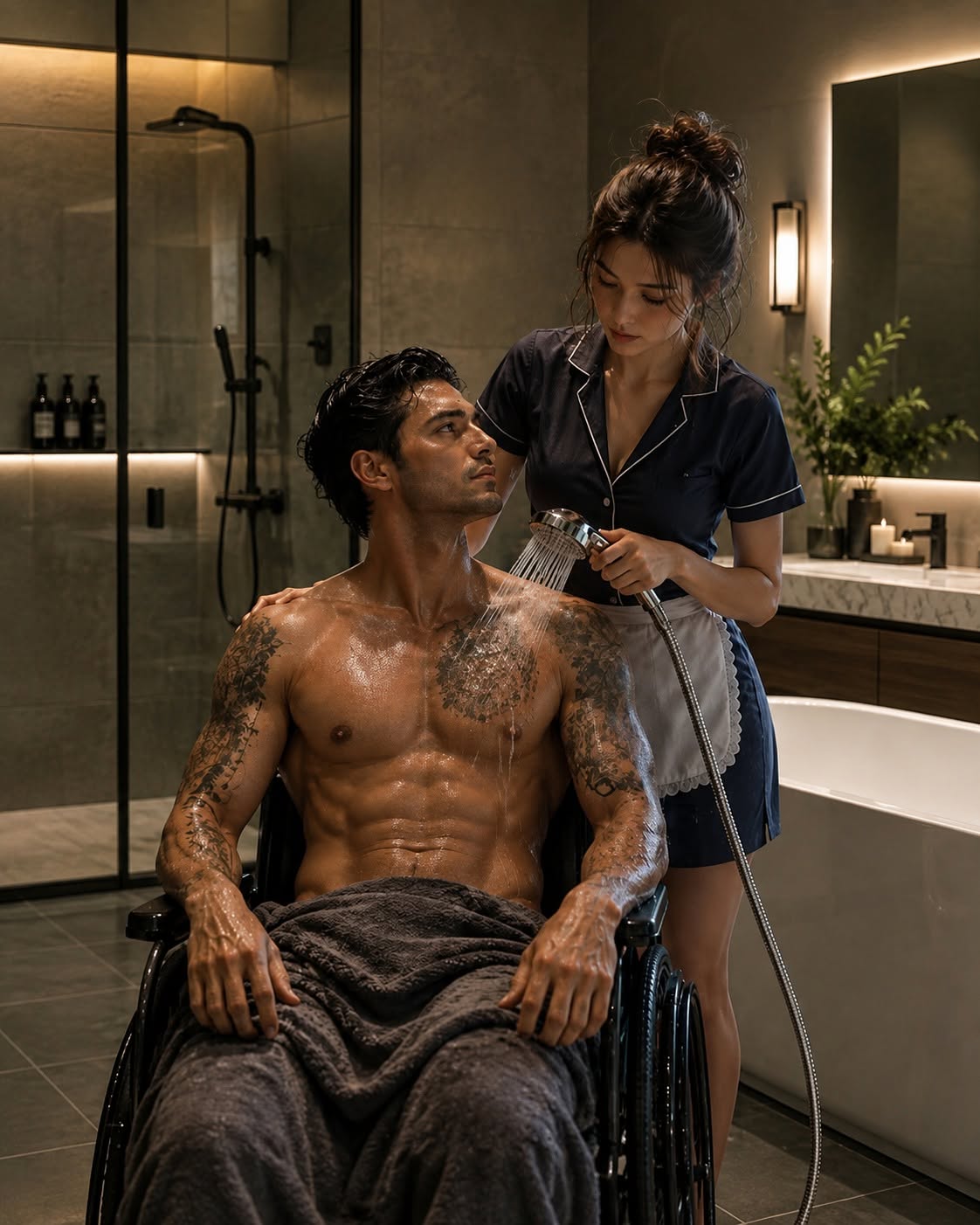 "I Took a Job Bathing a Paralyzed Mafia Boss for $50,000 to Save My Doctoral Program. Then He Smiled at My First Insult and Changed Everything."