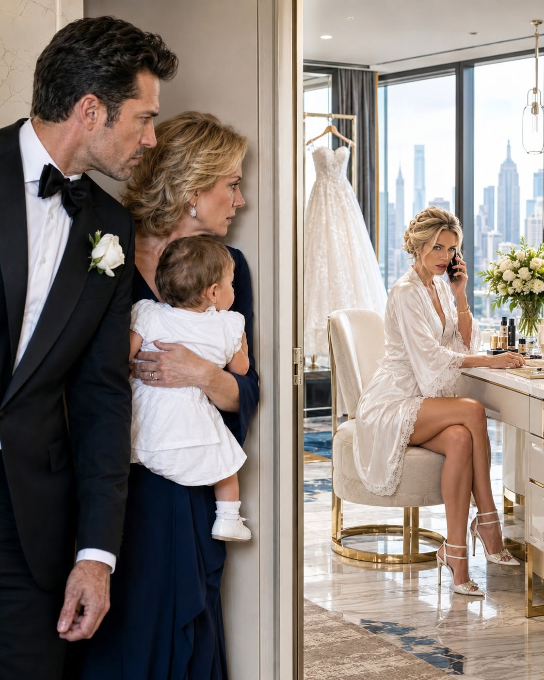 " Ninety Minutes Before Our Wedding, My Son’s Nanny Stopped Me at the Door. What I Heard Inside Destroyed Everything. "