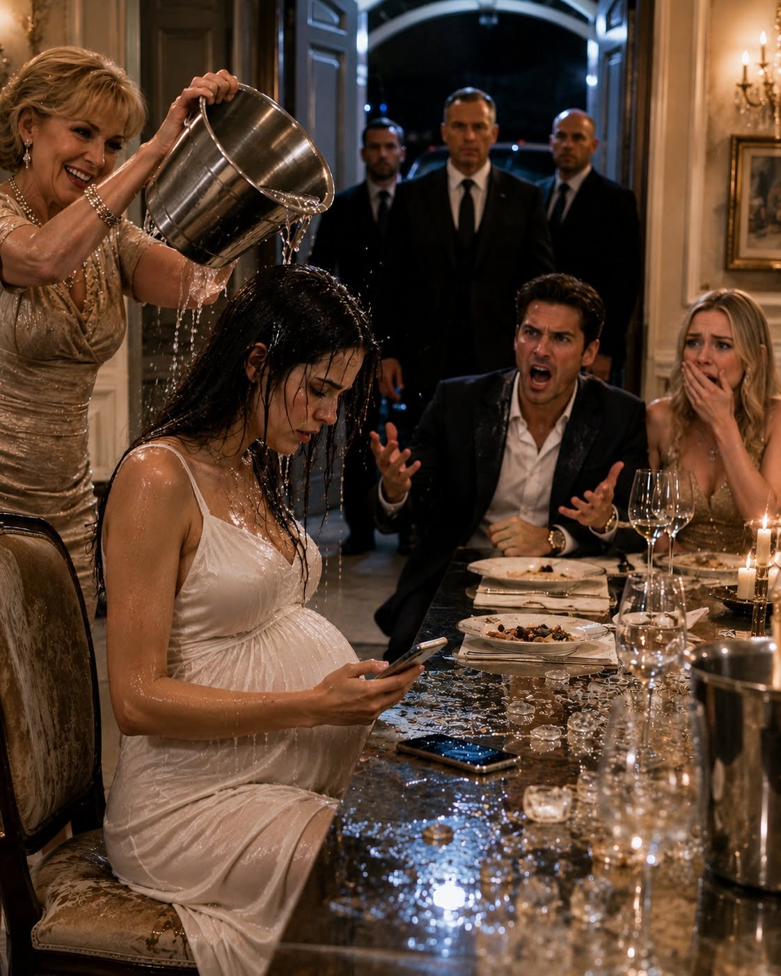 They Called Me the "Poor, Pregnant Burden" and Poured Freezing Water Over My Head at Dinner. Ten Minutes Later, They Found Out I Owned the Multi-Billion-Dollar Company Where They All Worked.