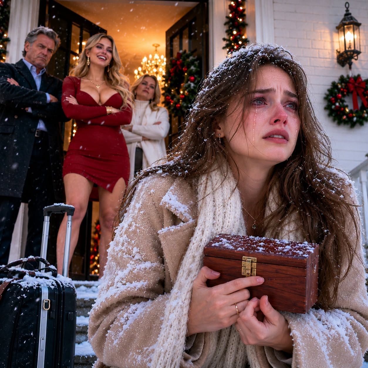 My Family Kicked Me Out on Christmas Morning and Called Me a Failure—Until the Bank Manager Locked His Office Door and Said Those Four Words