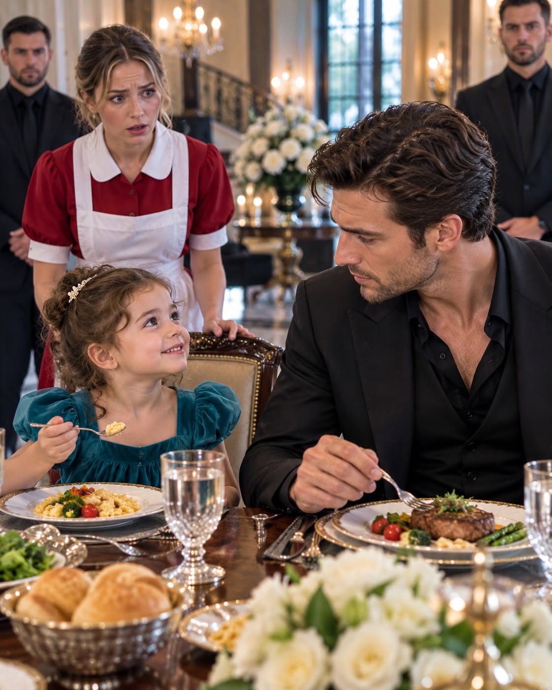 The Most Feared Mafia Boss in the City Always Ate Alone in a Twenty-Person Dining Room—Until a Three-Year-Old Maid’s Daughter Sat Down and Whispered a Chilling Truth