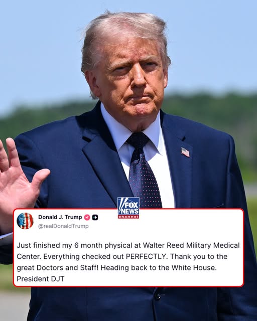 Donald Trump has physical at Walter Reed Medical Center