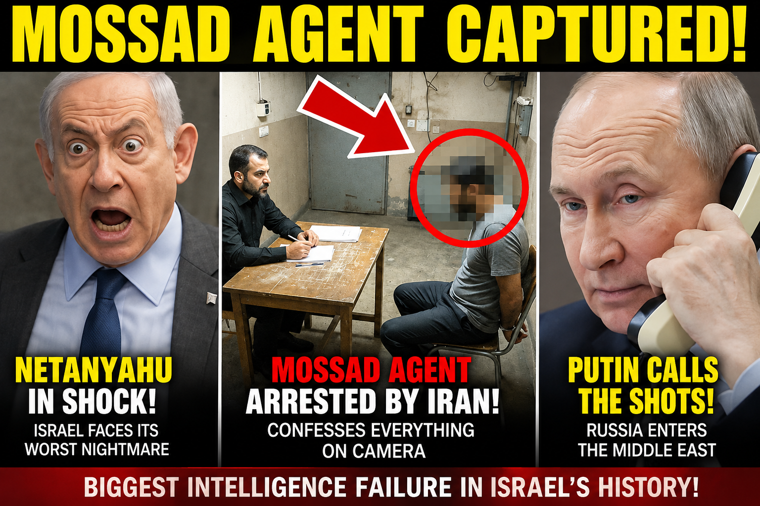 BREAKING: Iran Claims Major Mossad Network Busted as “Confession” Video Surfaces — Russia Factor Raises Stakes Across Middle East
