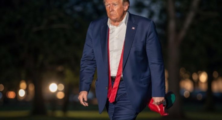 Late-Night Sighting: Trump Spotted With Mysterious Item