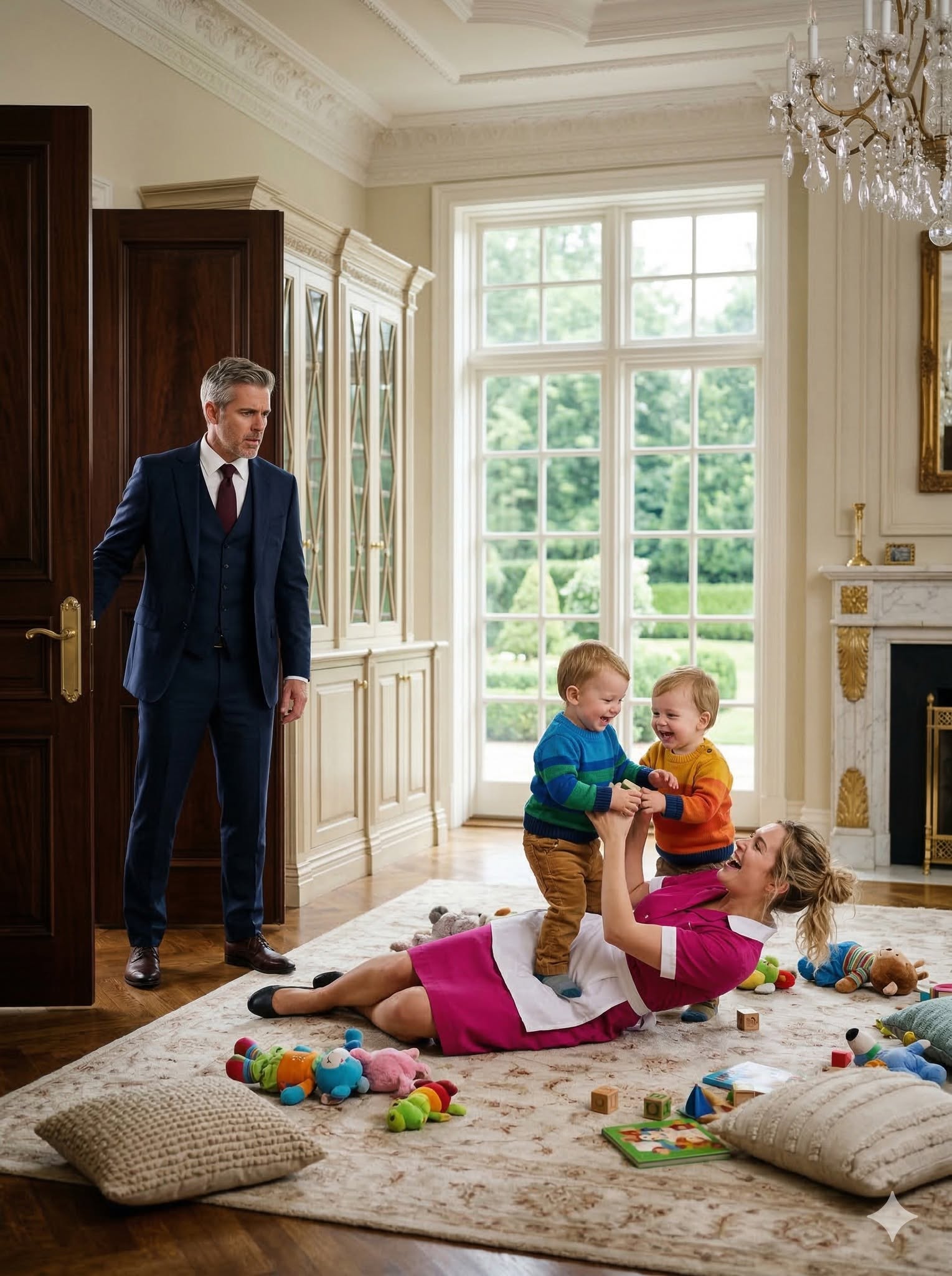 Millionaire Father Pretended To Leave For A Business Trip — But He Secretly Returned Home And Hid In His Own Living Room To Catch The New Nanny In The Act…