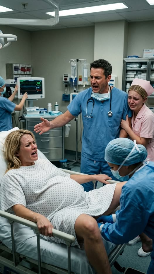 I was in labor with an 11-pound baby, but my cruel doctor husband refused a C-section and forced me to deliver naturally. He tho
