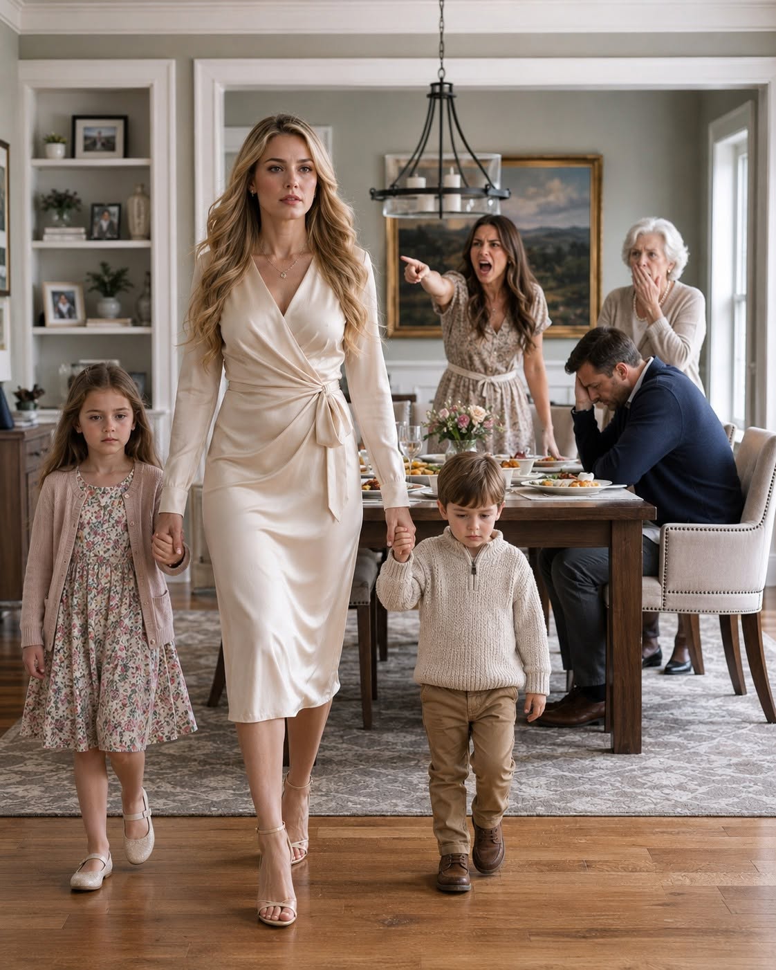 My sister-in-law sl.a.pp.ed me at my own anniversary dinner for serving myself first, but it was the $6,500 sapphire necklace swinging around her neck that truly broke my marriage