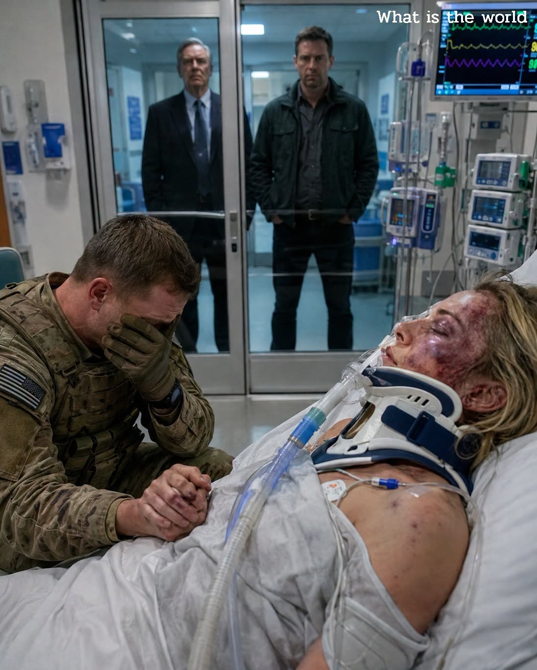 I came home from a Delta deployment to find my wife in the ICU. Her face… I couldn’t recognize her. The doctor whispered, “Thirty-one fractures. Blunt force trauma. Repeated strikes.” Then I saw them outside her room—her father and his seven sons—smiling like they’d just won something. The detective said, “It’s a family matter. The police can’t touch them.” I looked at the hammer print on her skull and replied, “Good. Because I’m not the police.” “What happened to them… no court could ever judge.”