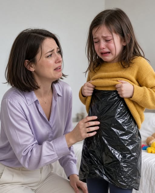 My 6-Year-Old Daughter Came Home from Her Grandmother's Two Days After Christmas, Closed the Door, and Lifted Her Shirt: "Mom, Don't Be Mad at Me." I Saw a Black Plastic Bag Taped to Her Body and Marks on Her Back. I Didn't Scream. I Saved Everything, Turned On My Phone Recorder, and Went to Confront Her. What Her Grandmother Confessed Changed Our Family Forever.