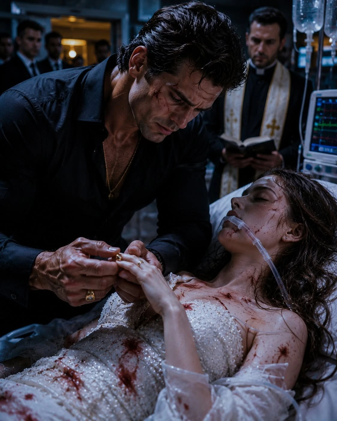 Seven Bullets Were Still Inside My Body When Dominic Rossi Put a Gold Ring on My Swollen Finger and Married Me Beside an Intensive-Care Bed 049