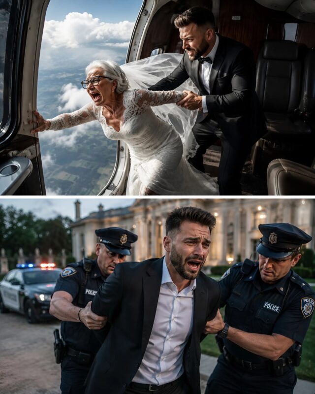 An elderly millionaire married a younger man, sincerely believing that true love existed between them: but on their wedding day, the groom pushed her out of a helicopter, unaware that something unexpected was about to happen.
