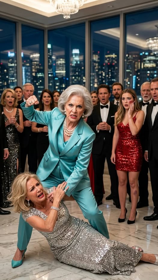 At the $400M Plaza Hotel gala, my mother-in-law slapped me and shoved a zero-dollar divorce in my face: “Sign it or rot in prison!” My husband smirked, clutching his mistress. I didn’t flinch. I marched straight to the ruthless billionaire bankrolling their empire and whispered, “Mother, you’ve seen enough.” Then, I turned to watch my husband’s arrogant world instantly burn to ashes…