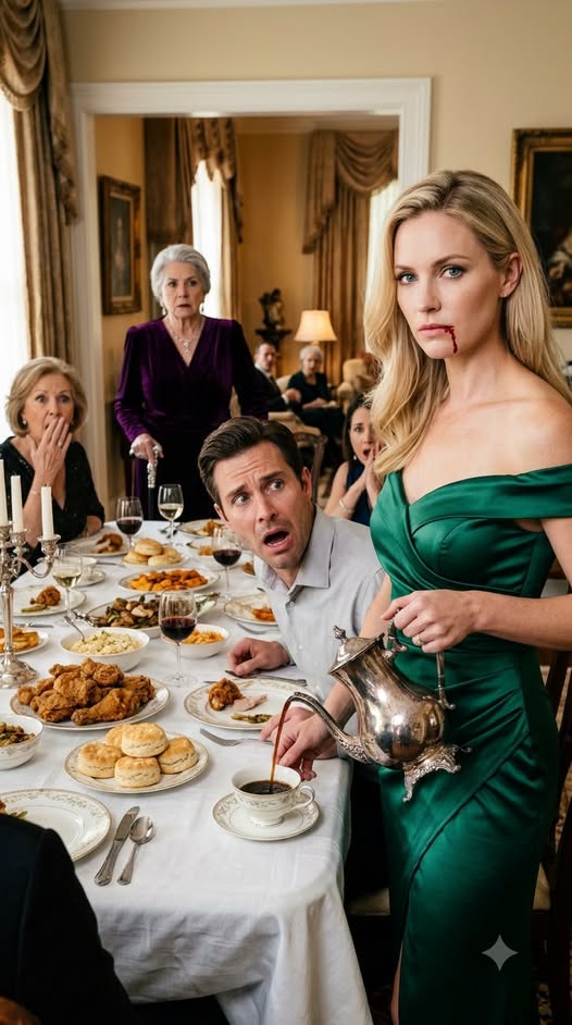 “What a good wife,” my husband gloated at our 9 AM breakfast, smiling at my bleeding lip as he slammed the forged deed onto the dining table. “Sign it.” He thought his violent trap was foolproof. But as he forced the pen into my bruised hand, the heavy kitchen door violently clicked open. His arrogant smirk vanished instantly. Because he never expected who just walked into the room…