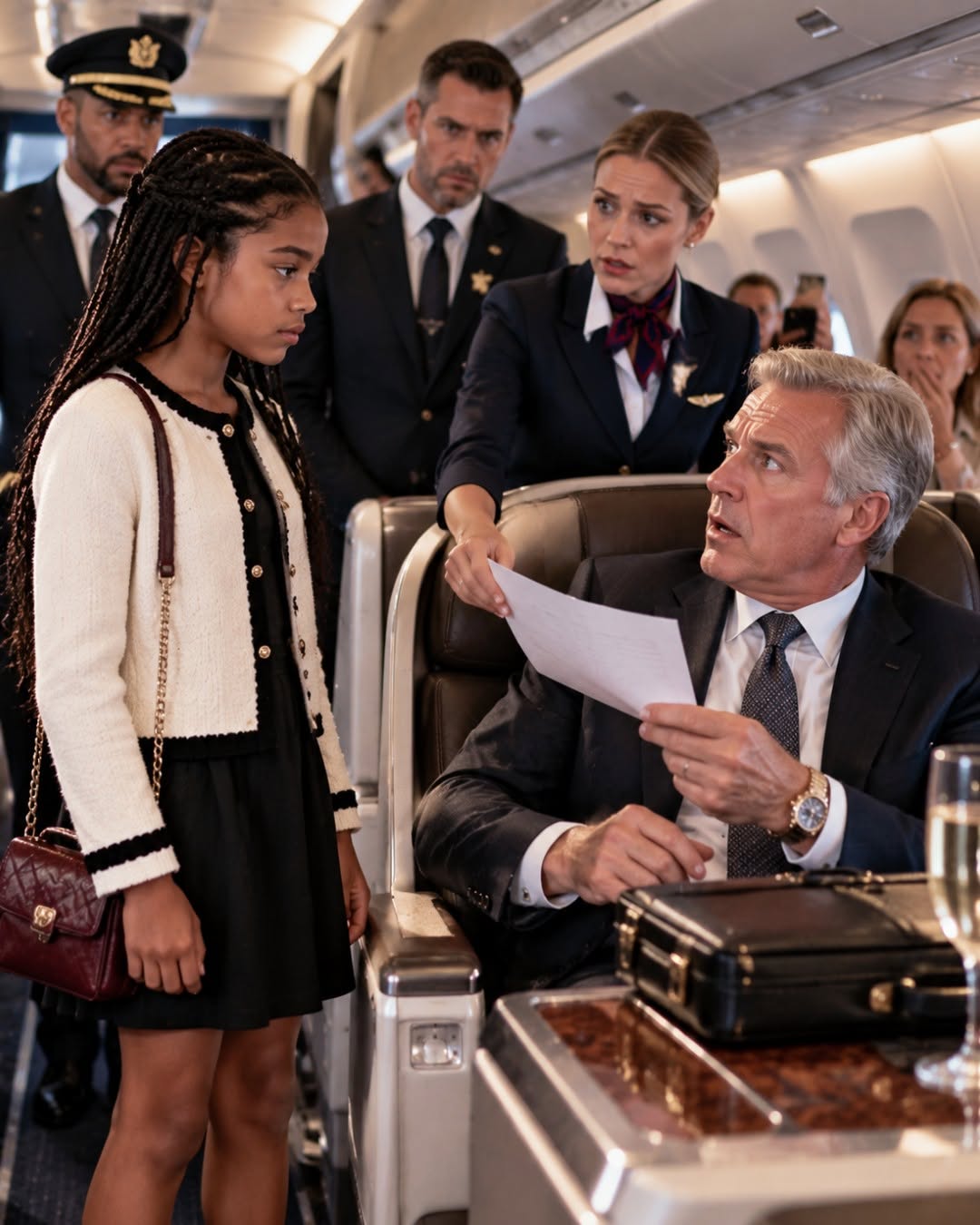 The Truth Beneath Seat 2A: How an Arrogant Passenger in First Class and an Orchestrated Betrayal Deep Within the Corridors of Carter Aviation Group Led Twelve-Year-Old Ava Carter to Unmask a Corporate Conspiracy, Confront Hidden Family Secrets, and Reclaim Her Father’s Legacy with Unwavering Dignity, Resilient Wisdom, and True Strength