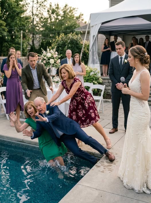 At My Wedding, My Mother-in-Law Shoved My Parents Into the Pool and Sneered, “I’ve Never Seen Such a Miserable, Poor Family.”