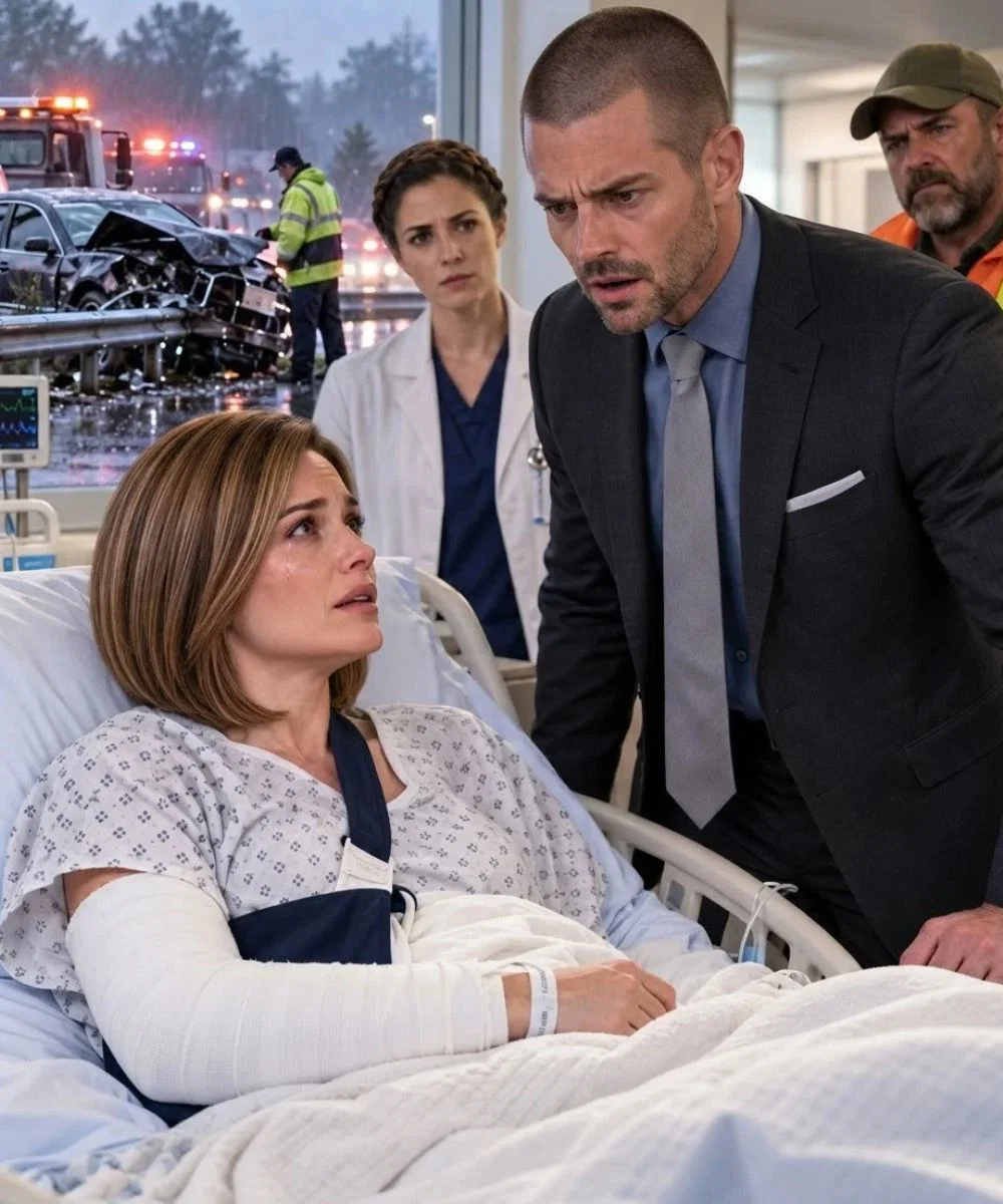 On a rainy night, I had a car acc!dent and called my husband. He coldly said, “Call someone else.” So I called 911, then one more person. Three days later, he entered my hospital room stunned