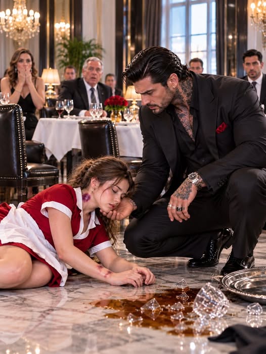 The Waitress Collapsed Before the Mafia Boss — One Look at Her Bruises Changed Everything