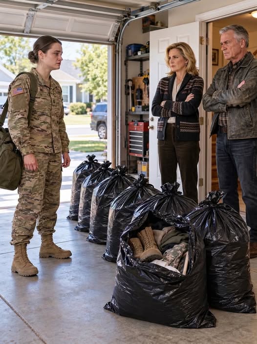 After returning home from a 9-month deployment, I found all my belongings stuffed into trash bags inside my own house