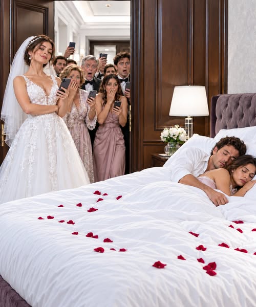 As my new husband thought I was asleep, I watched him sneak out of our honeymoon suite and slip into my bridesmaid’s room down the hall. Smiling coldly, I sent both families a mass text: ‘Special surprise gift inside, come livestream the door opening!