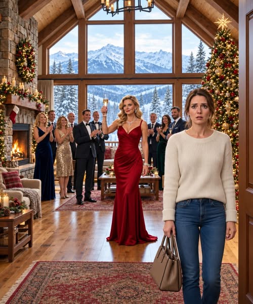 “Welcome to MY luxury Christmas resort!” my sister Vanessa announced, raising her champagne glass inside my $1.8 million mountain cabin.
