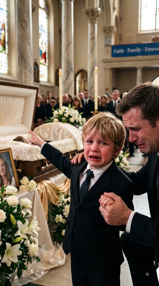 My wife had been buried for barely an hour when my 7-year-old son whispered, “Daddy, Mommy isn’t gone. I heard her calling me!” My relatives dismissed it as a grieving child’s imagination, but the certainty in his voice haunted me. Then I remembered one disturbing detail from the funeral home: her hand had felt unusually warm. I called for help, and when the professionals examined the situation, one of them suddenly shouted, “Stop! Come look at this!”