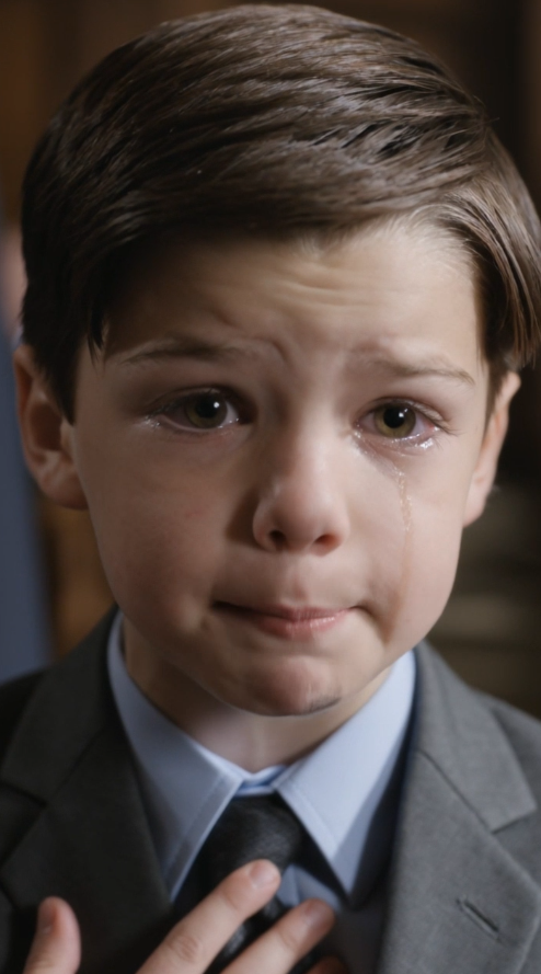 The courtroom was already heavy with tension when the boy suddenly pushed up from the gallery bench.