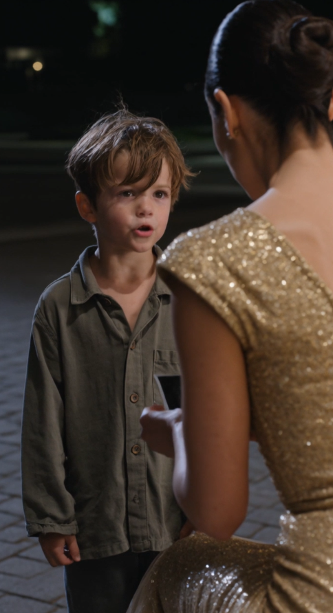 The waiter slapped the bread out of the boy’s hand so hard the little boy flinched like he had been hit before.