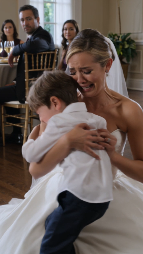 Julian steps fully in front of Sarah and the boy, Leo. The angry woman, Eleanor (Leo’s estranged aunt), demands the boy back, claiming legal custody
