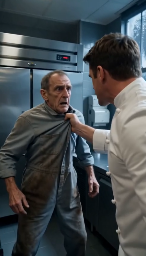 THE ARROGANT CHEF KICKED A HUMBLE JANITOR OUT INTO THE BLIZZARD FOR RUINING A SOUP—UNTIL THE ROYAL FOOD CRITIC RUSHED INTO THE KITCHEN.