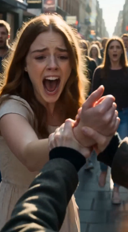 THE WIFE WHO APPROACHED FROM BEHIND AND LOCKED THE MISTRESS’S ARM LIKE A PROFESSIONAL ON THE PEDESTRIAN STREET