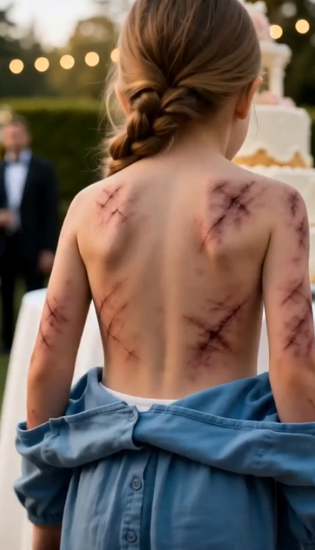 “DAD, SAVE ME!” SHE SCREAMED IN FRONT OF TWO HUNDRED GUESTS — THEN RIPPED OPEN HER DRESS TO SHOW EVERY BRUISE HER STEPMOTHER HAD HIDDEN