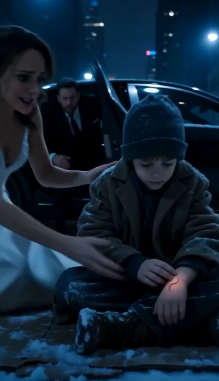 THE BEGGAR BOY WITH THE CRESCENT SCAR ON HIS WRIST MADE A BILLIONAIRE COUPLE COLLAPSE IN THE SNOW — THEIR ONLY SON LOST FOR FIVE YEARS HAD COME HOME