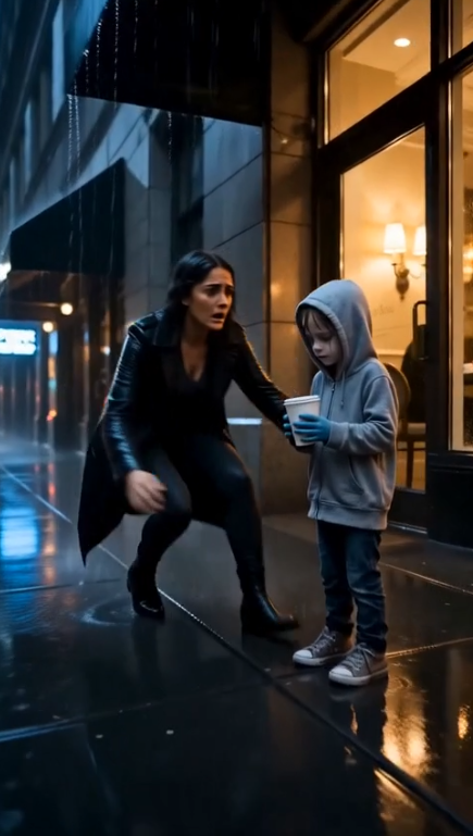 WHILE HER FATHER AND STEPMOTHER FEASTED ON LOBSTER IN A FIVE-STAR RESTAURANT, THEIR DAUGHTER BEGGED BAREFOOT IN THE FREEZING RAIN — UNTIL HER REAL MOTHER CAUGHT THEM RED-HANDED
