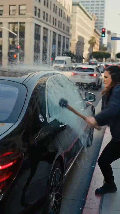 THE WIFE AND HER SISTERS WHO SMASHED THE LUXURY CAR WINDOW TO PULL OUT THE MISTRESS