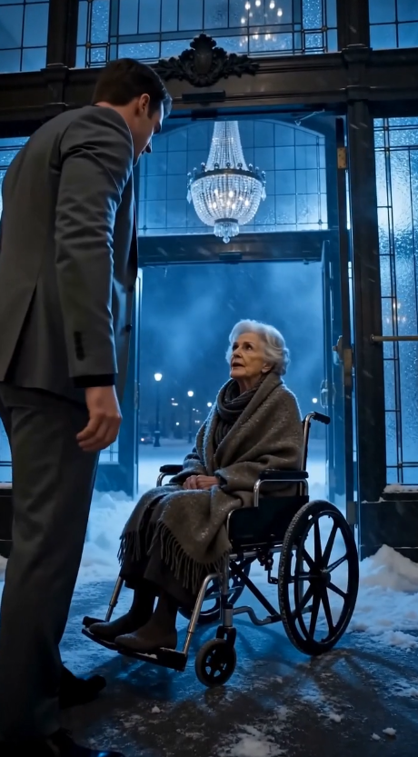 THE ARROGANT MANAGER KICKED A FREEZING OLD WOMAN IN A WHEELCHAIR OUT OF A LUXURY HOTEL—UNTIL HER TATTERED BLANKET REVEALED WHO REALLY OWNED THE BUILDING.