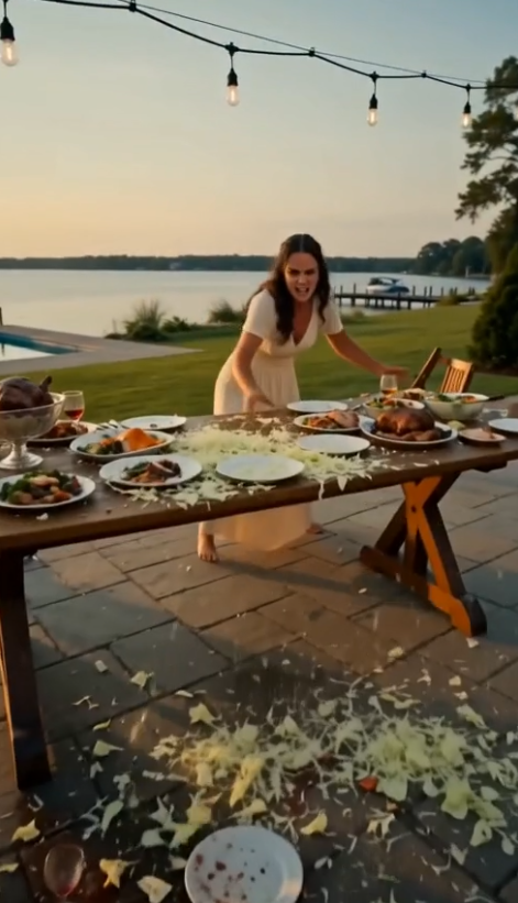 SHE TURNED THE FAMILY BARBECUE INTO A BATTLEFIELD OF FLYING FOOD AND SHATTERED LIES — HIS AFFAIR BECAME HIS FUNERAL