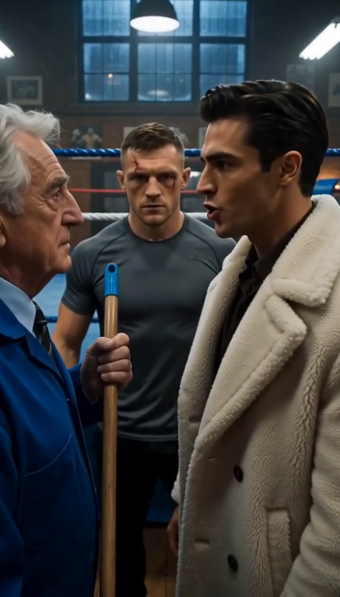 THE BILLIONAIRE’S SON MOCKED THE OLD GYM CLEANER—THEN ONE PUNCH SENT HIM INTO THE RING HE THOUGHT HE OWNED