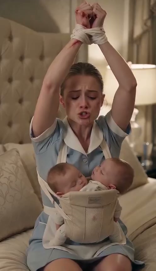 I came home and found my nanny tied to my bed, while my one-year-old twins were strapped to her chest… and what I discovered next shattered everything I thought I knew about my marriage.