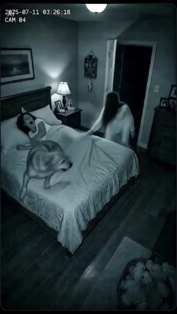 She didn’t walk out of the room…