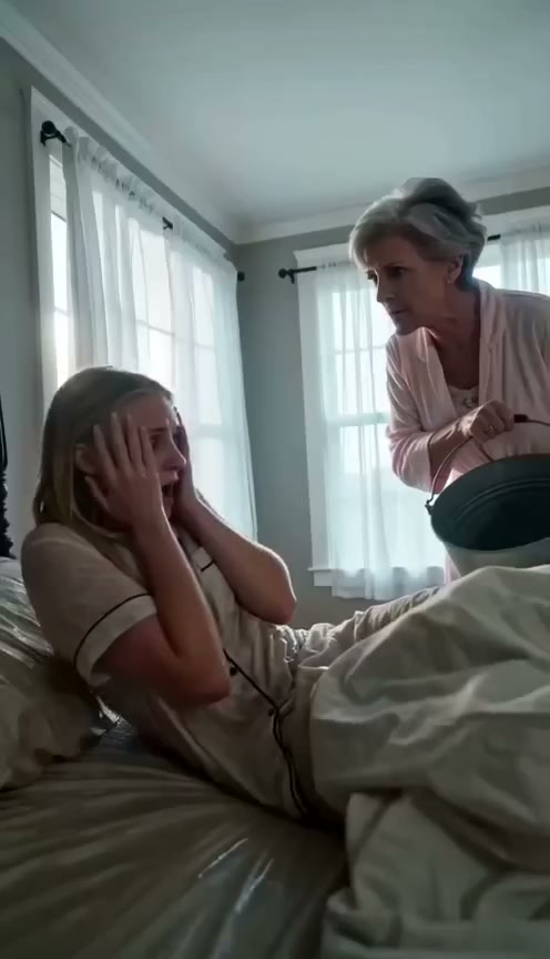 My mother-in-law poured an entire bucket of freezing water over me while I slept.