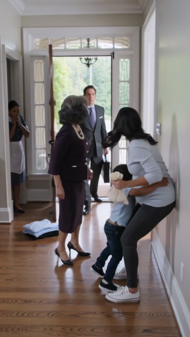 THE WOMAN IN THE GREY SUIT’S SHADOW: A TERRIFYING HOUSEHOLD SECRET UNRAVELED AT LAST