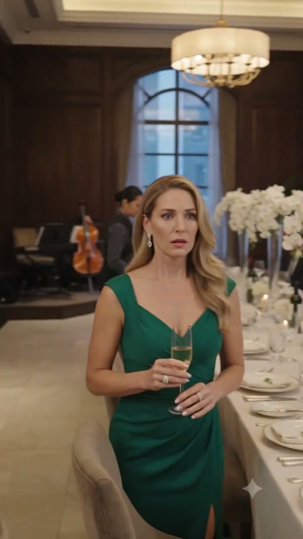 There isn’t a seat for you here,” Amber said, laughing loudly enough for every one of the fifty guests to hear. “Go eat in the bathroom. You’re used to serving people anyway.