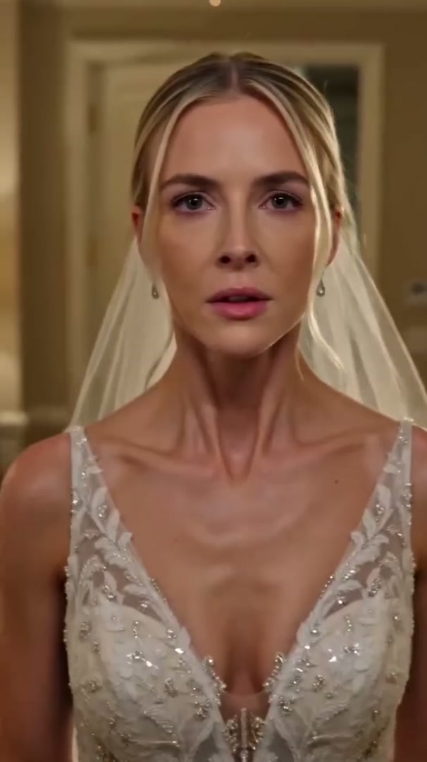 WHILE THE WHITE VEIL STILL DRAPED HER BLONDE HAIR, THE SILENCE OF THE PENTHOUSE SUITE TASTED LIKE BROKEN GLASS.