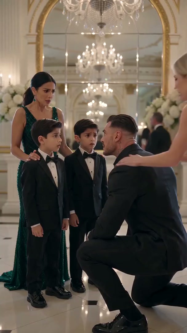 THE MAN IN THE BLACK SUIT WHO SEALED HIS FAMILY’S FATE BENEATH THE CHANDELIER