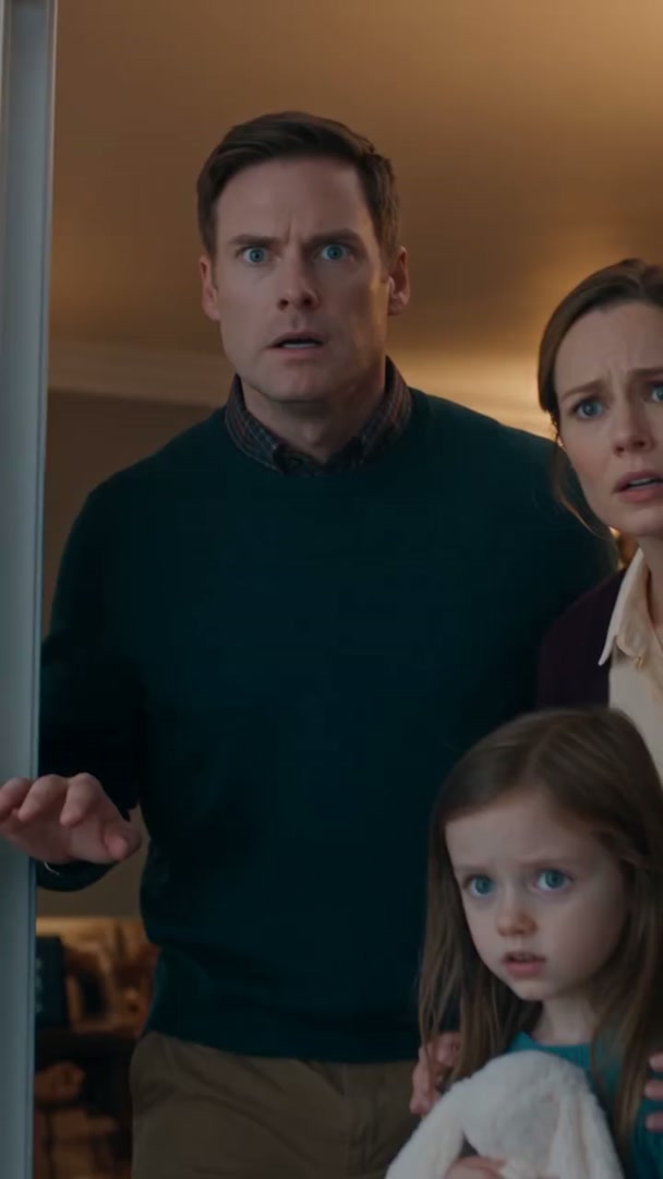 THE GIRL ACROSS THE RAIN STREAKED WATER WHO HELD THE EXACT SAME WHITE BUNNY