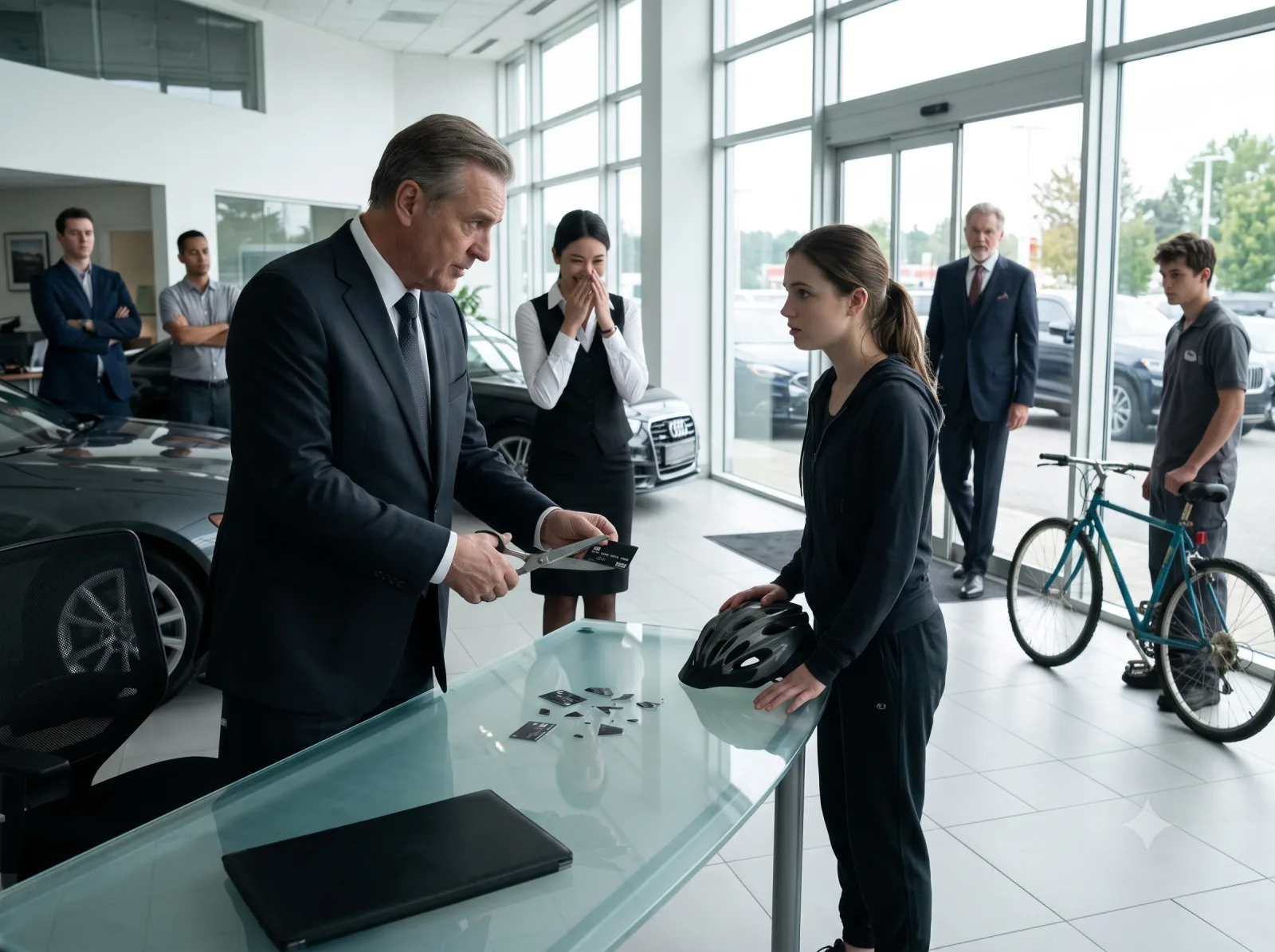 THEY CUT UP HER BLACK CARD BECAUSE SHE RODE A BICYCLE—THEN HER FATHER WALKED IN AND EXPOSED THE SECRET THEY HAD BURIED FOR YEARS