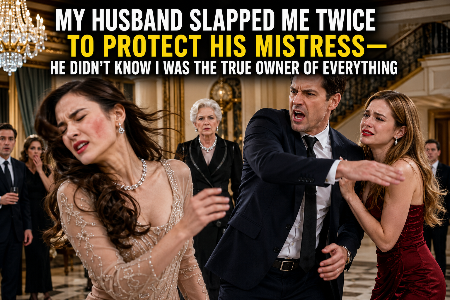 My Husband Slapped Me Twice to Protect His Mistress—He Didn't Know I Was the True Owner of Everything